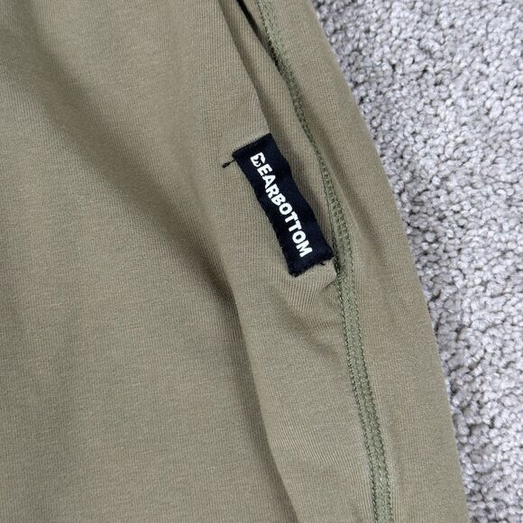 Bearbottom Pants Joggers Sweatpants Sz XL Green Tan Drawstring Performance Tech - Picture 3 of 5